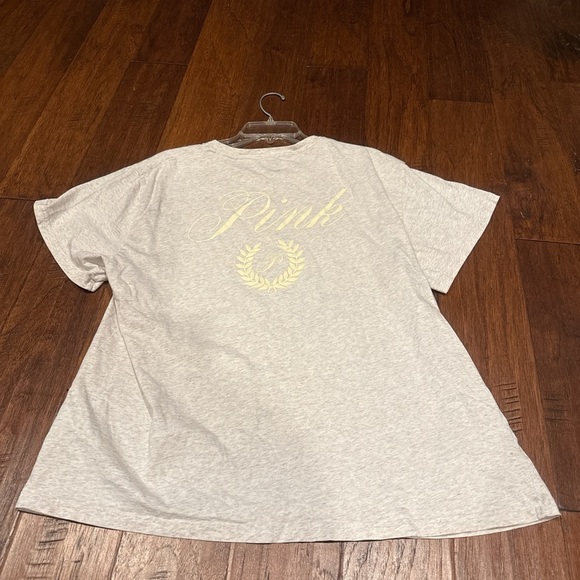 XL PINK Victoria's Secret Light Beige Tee - Picture 3 of 6